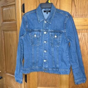 Hudson Jeans Classic Fitted Denim Trucker Jacket Large / XL